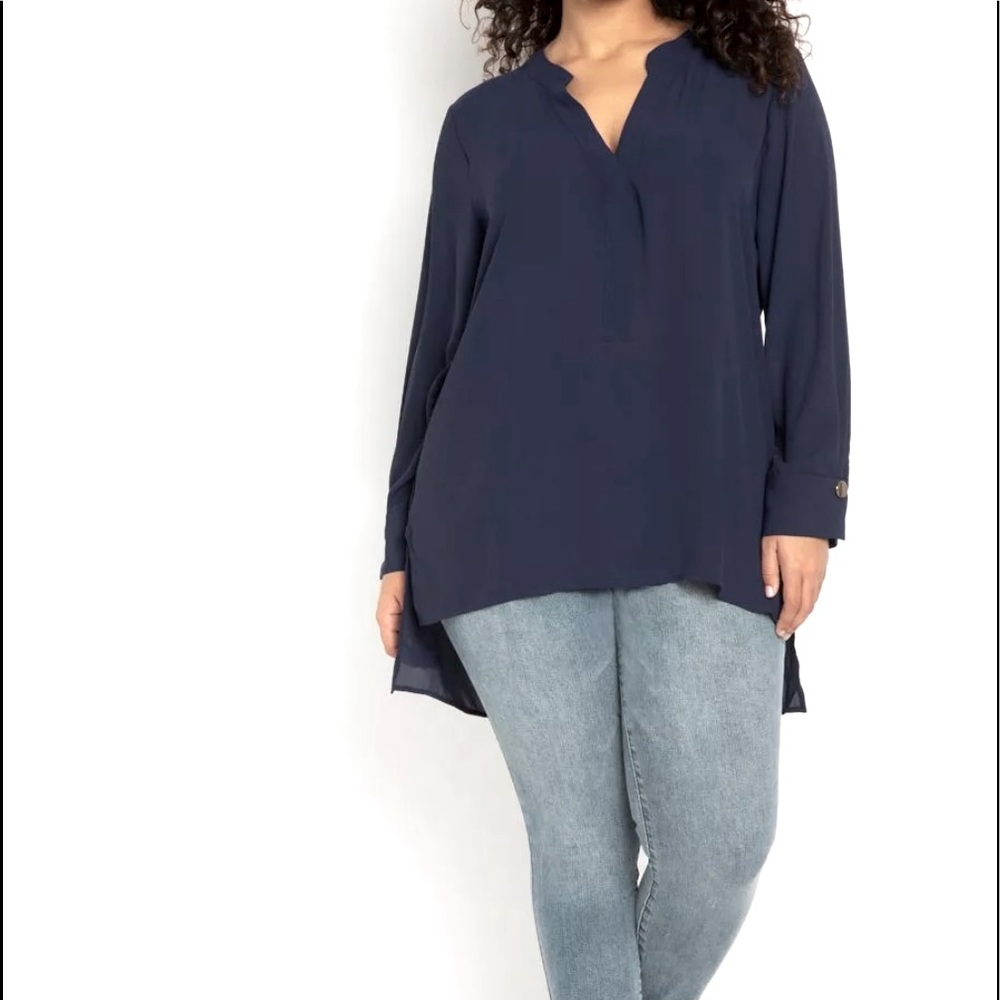 NWT Eloquii Notch Collar Tunic